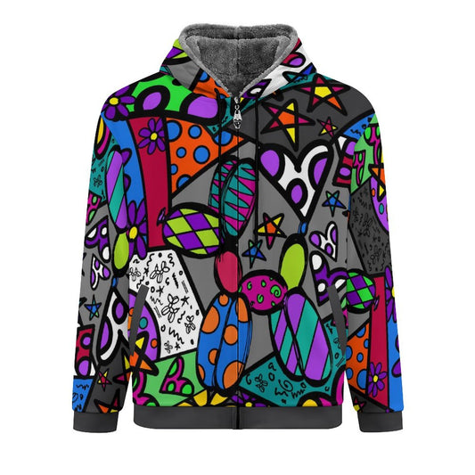 Fun colourful Balloon dog design up hoodie
