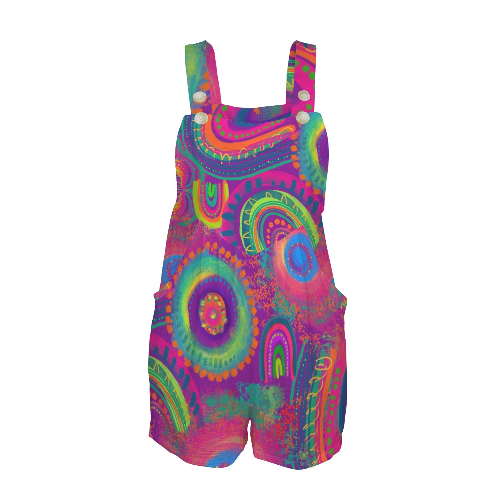 Romper with pockets for face painting and bubbling