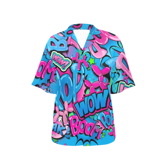 Blue and Pink Balloon Dog Shirt for Balloon Twisters and Entertainers