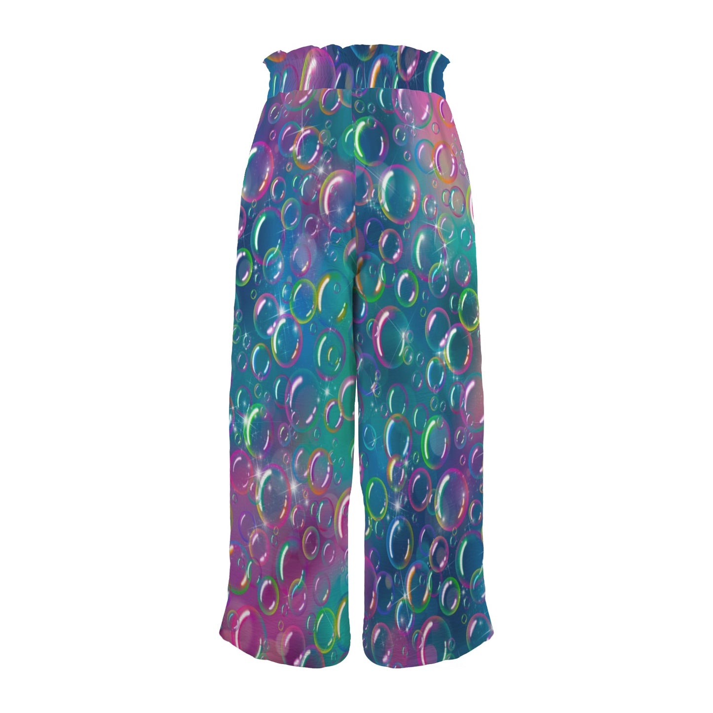 Bubble artis pants with rainbow bubble design