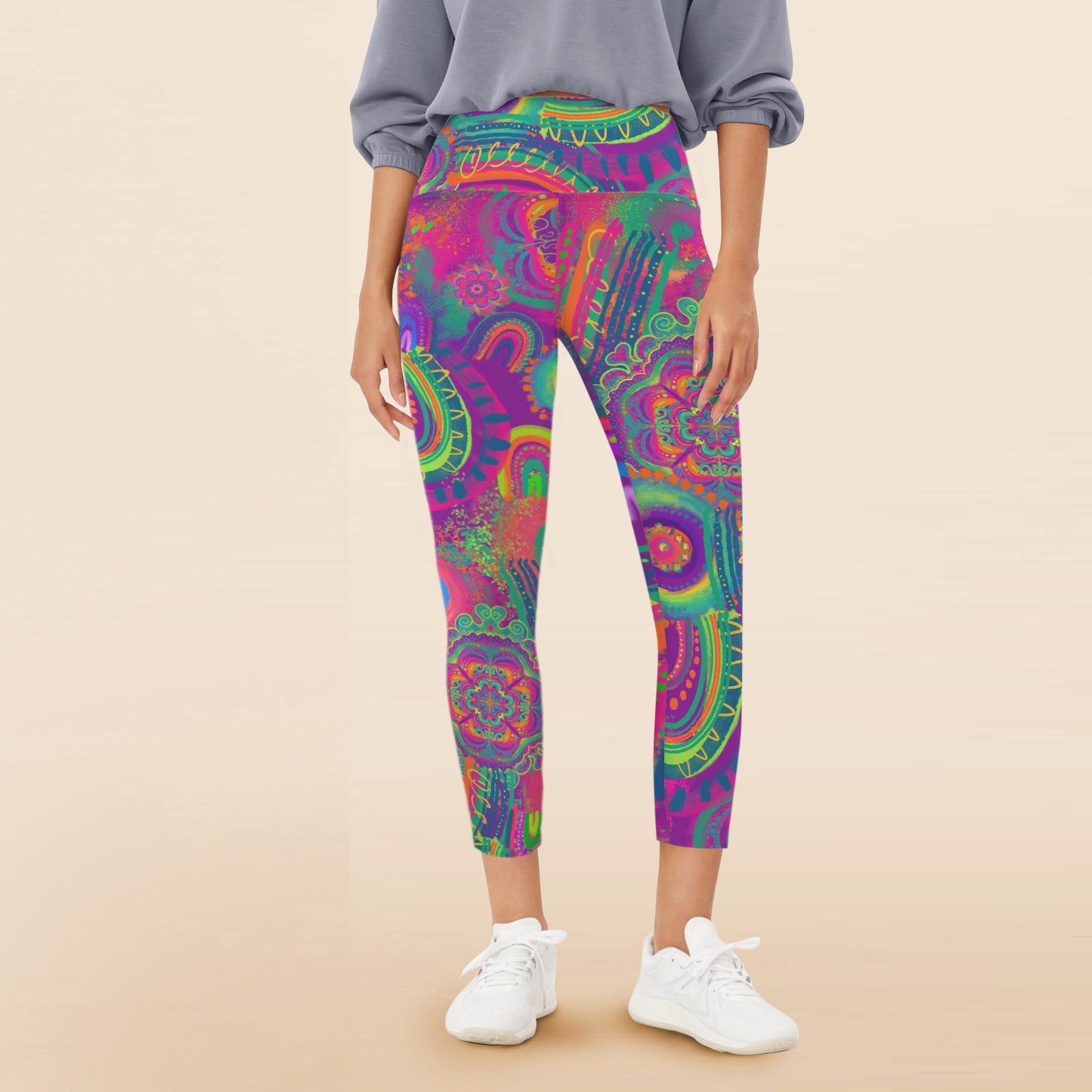 Bright and colourful leggings