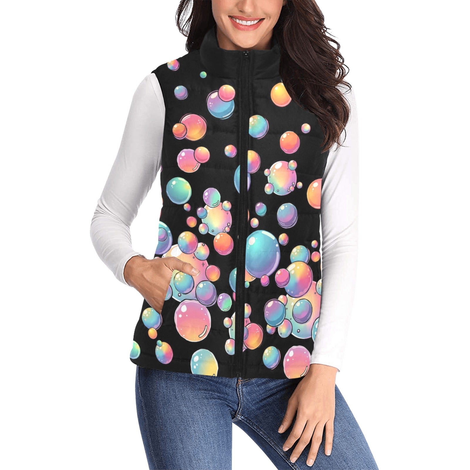 Face Painter vest with bubble design