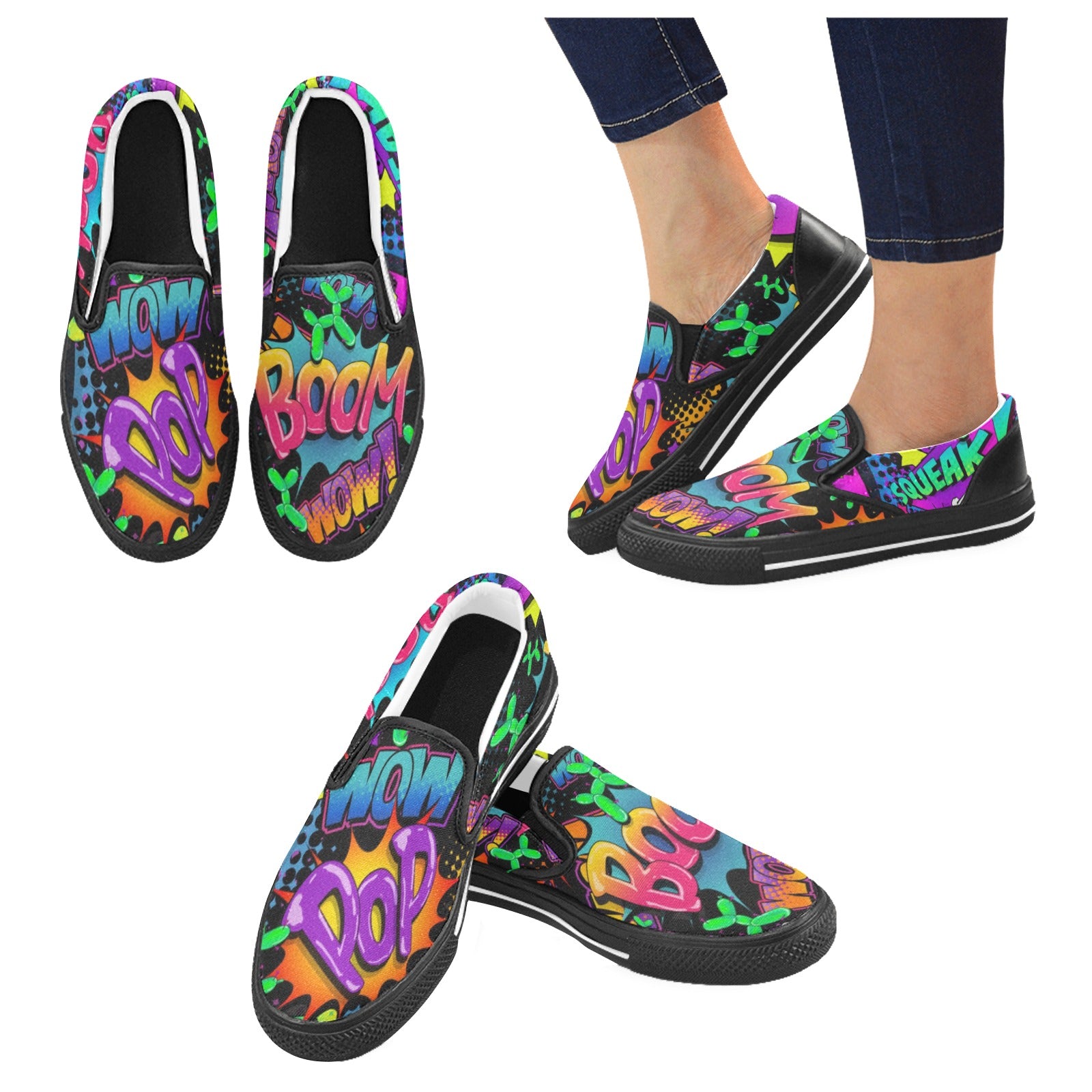 Balloon twister slip on shoes