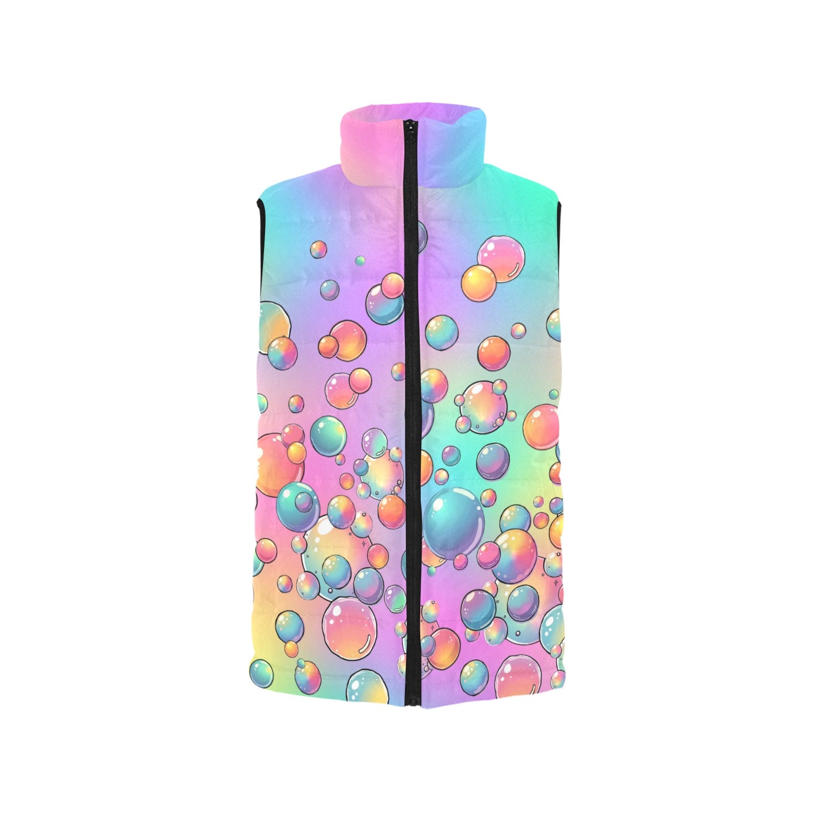 Bubble pattern vest for face painters and bubble artists