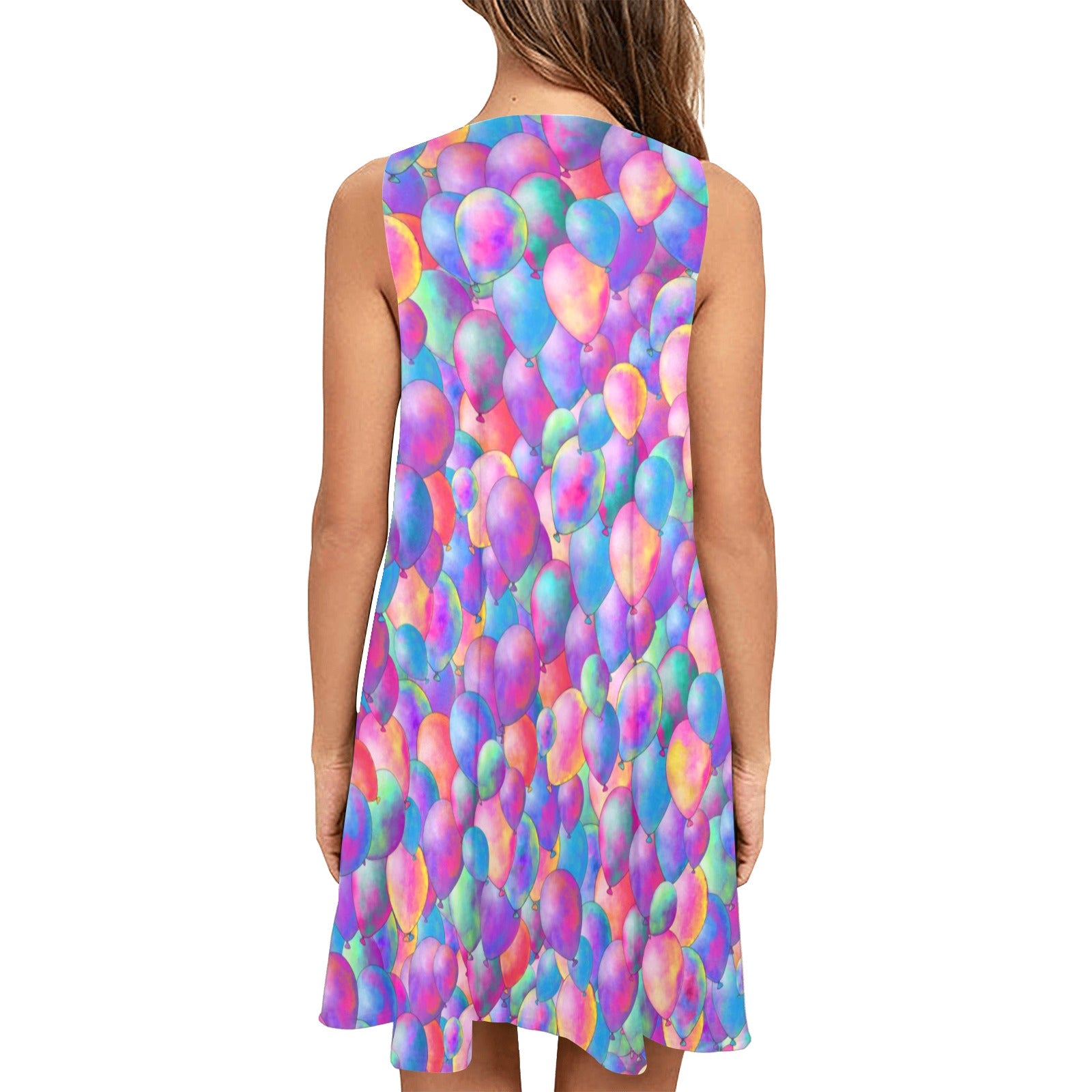 Shift dress with helium balloon design