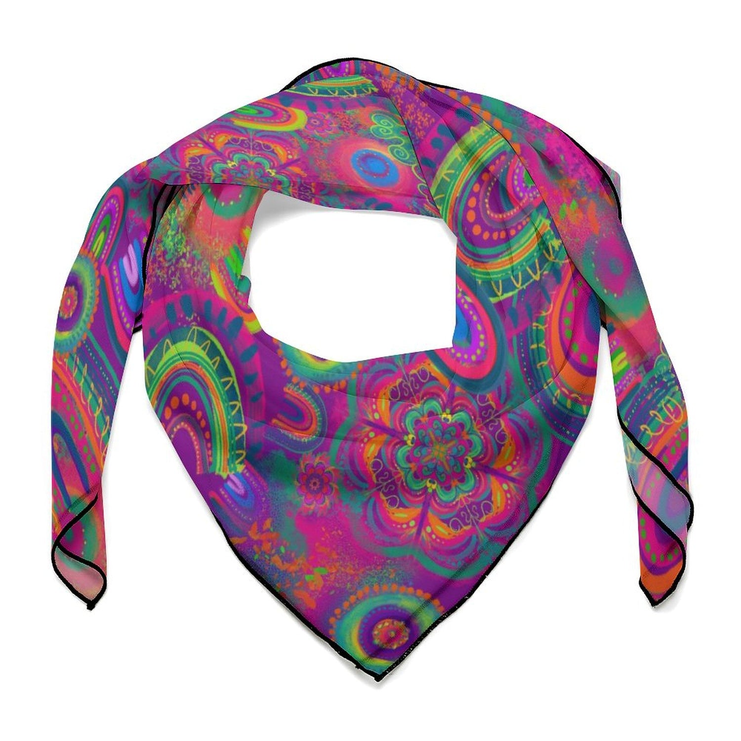 Fun colourful scarf for face painting