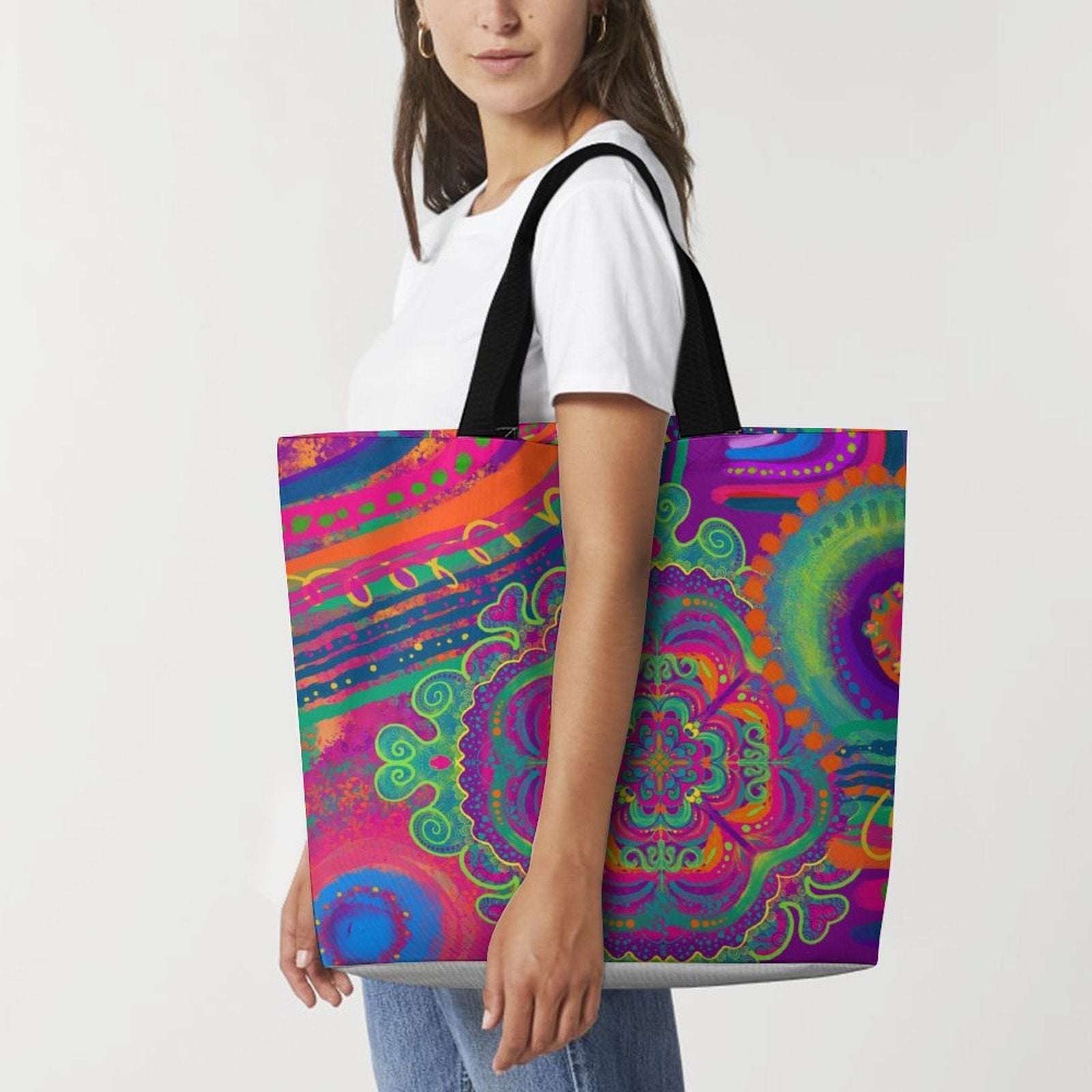 Vibrant colourful bag for entertainers