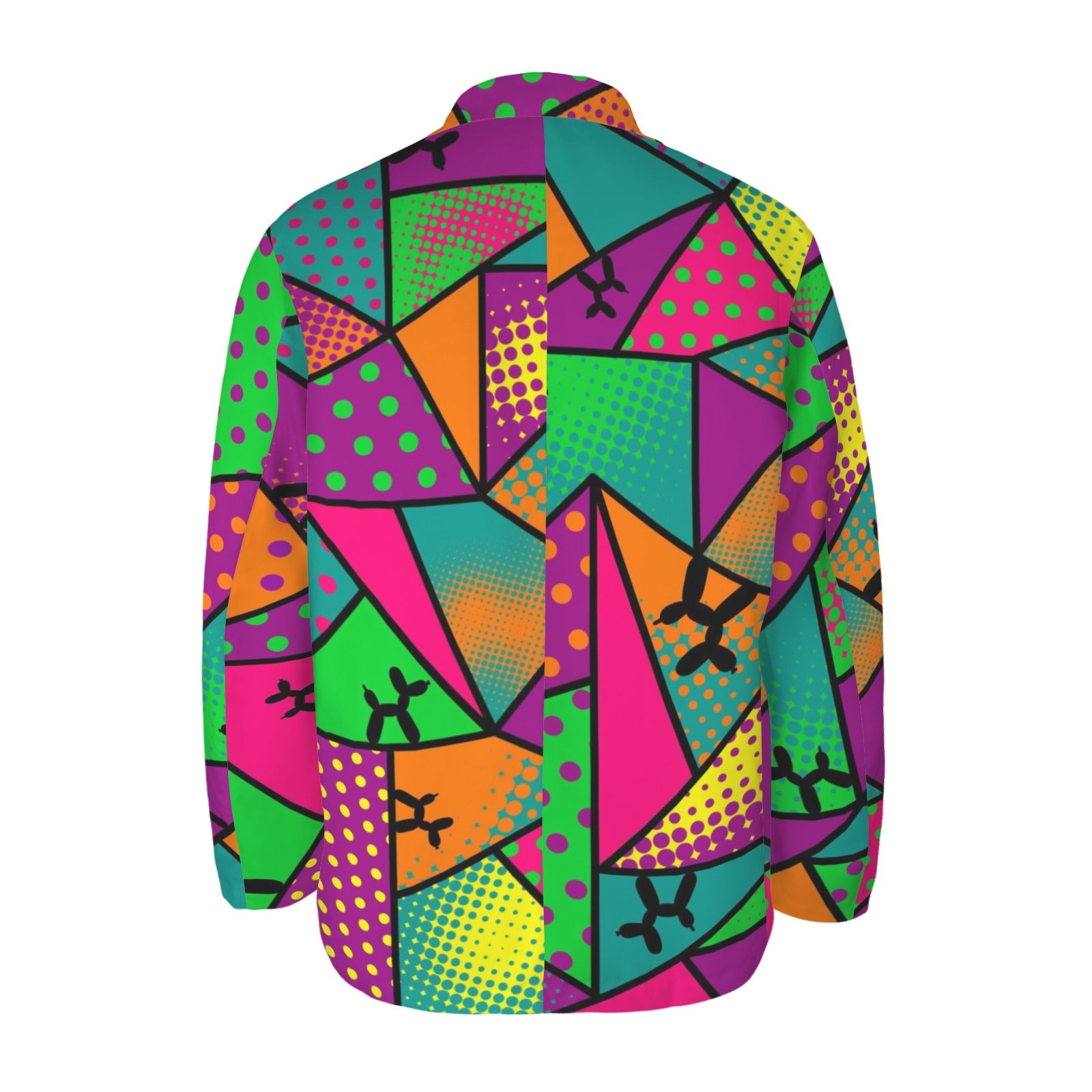 Fun colourful jacket for balloon twisting