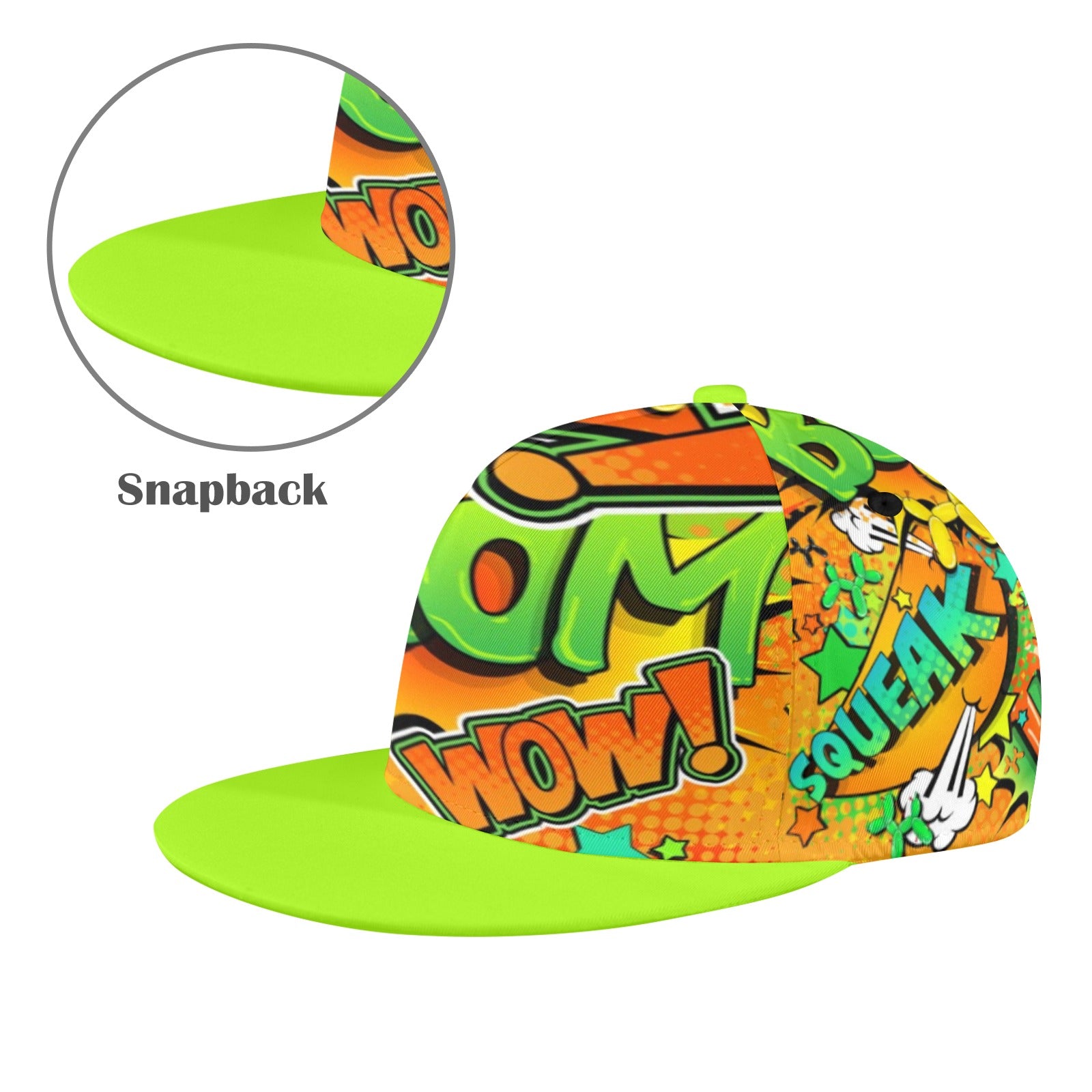 Orange and Green Balloon dog hat for balloon twisting entertainers
