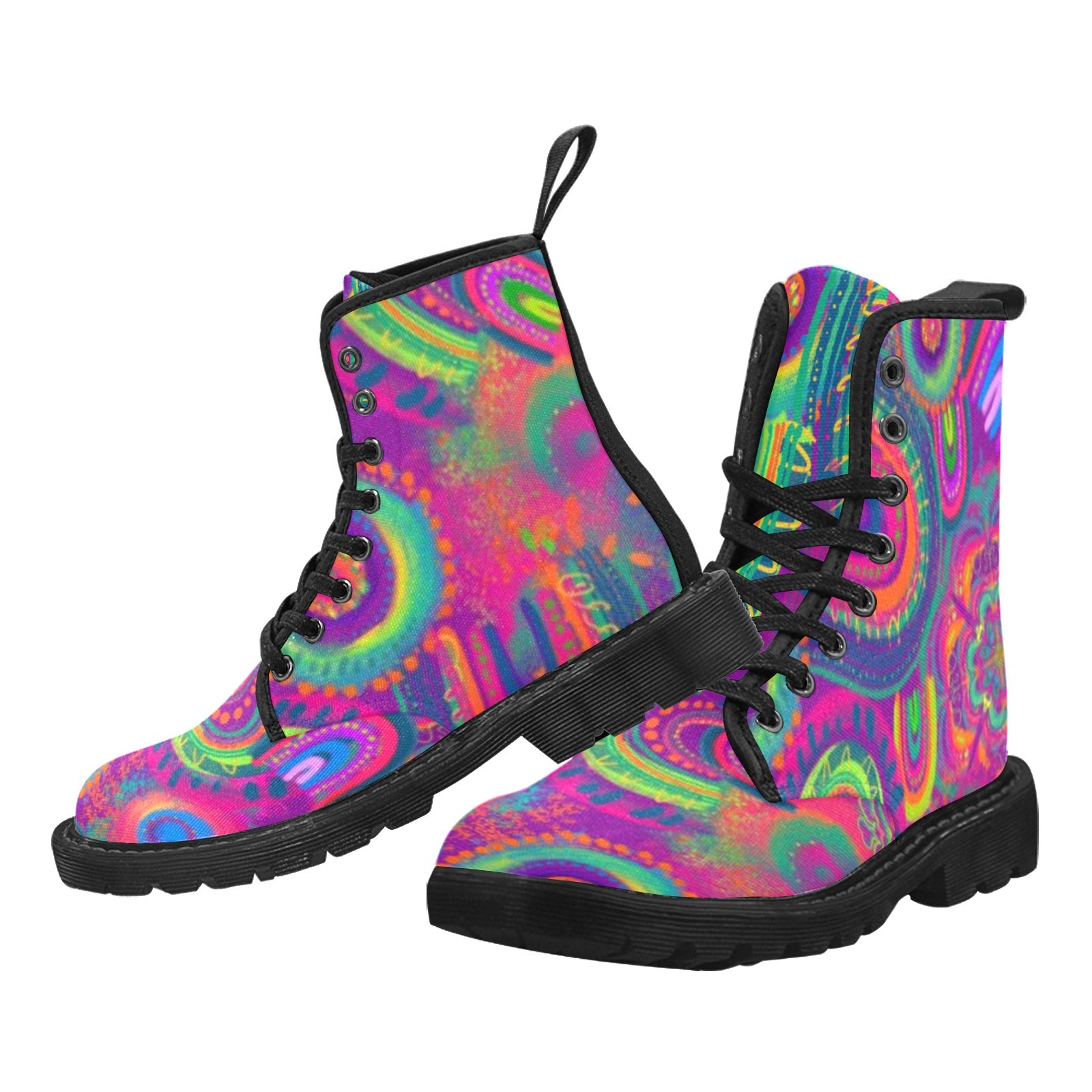 Tie dye boots for face painters and entertainers