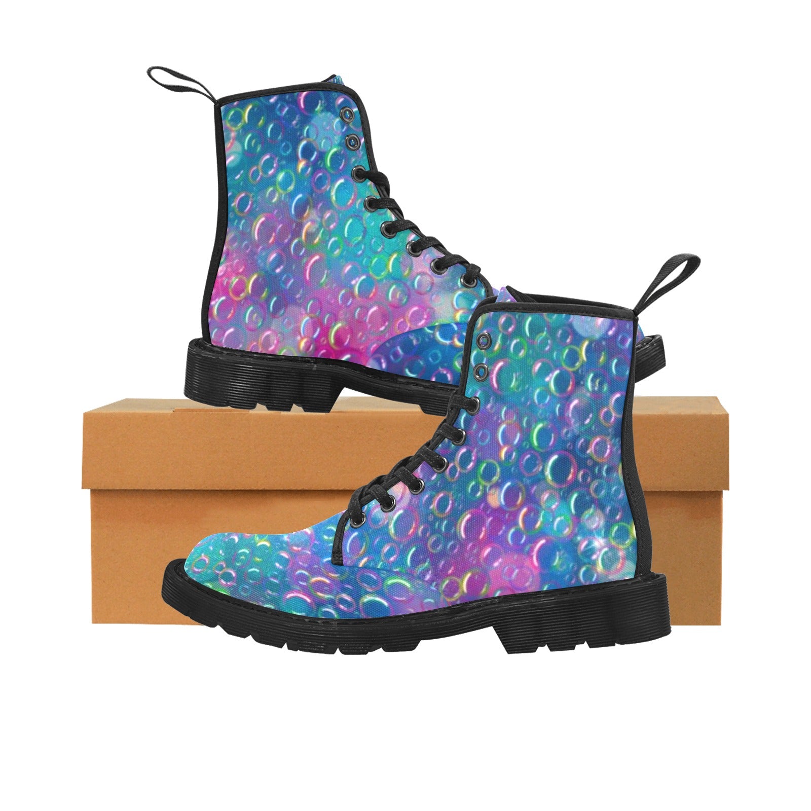 Rainbow boots for Bubble Artists