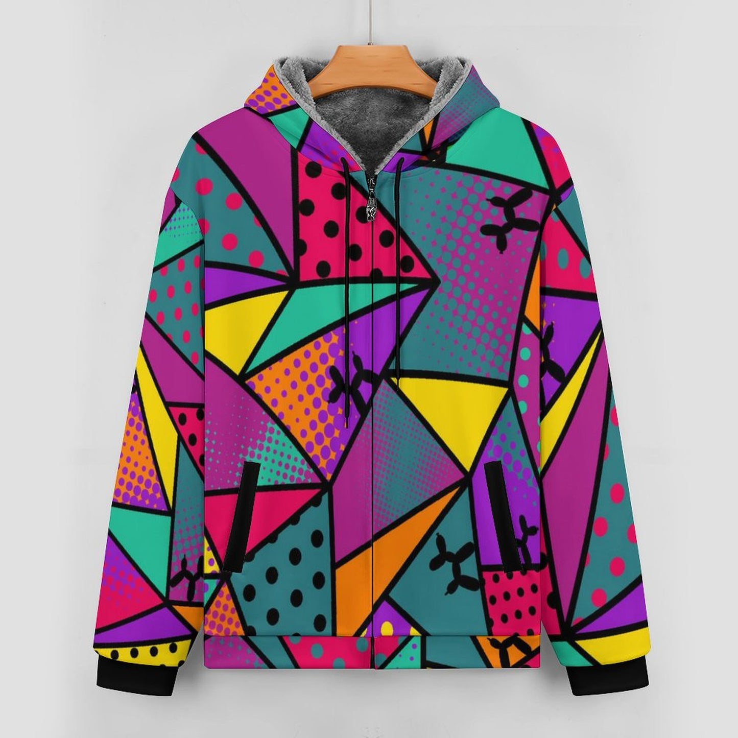 Balloon artists fleece zip hoodie