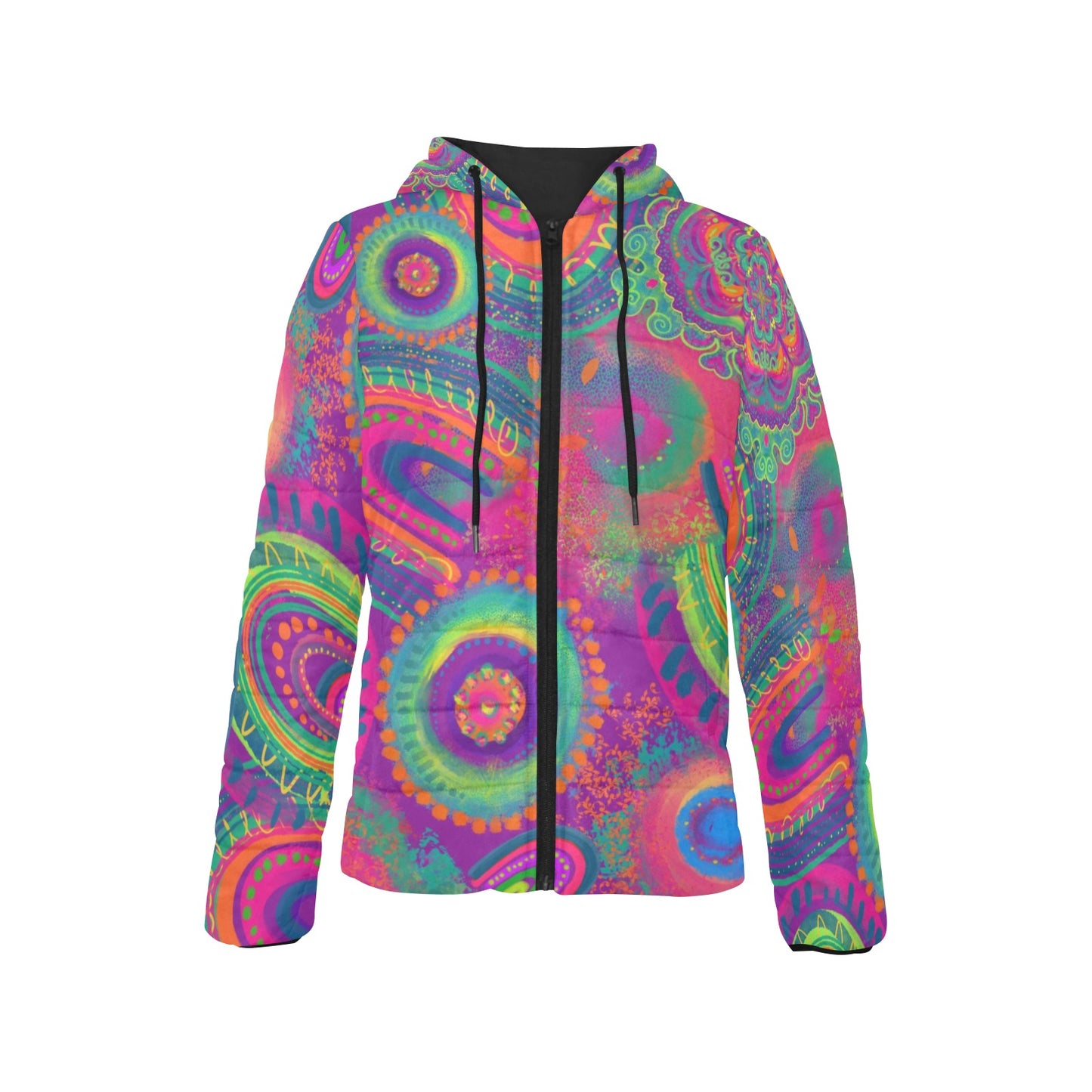 Rainbow Rhapsody - Women's Padded Cozy Jacket