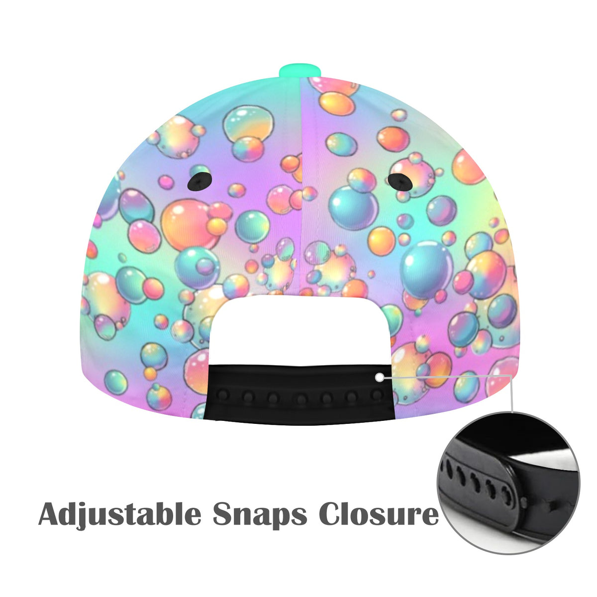 Fun and colourful bubble cap