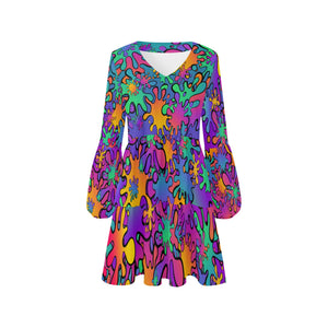 Face Painting Dress with sleeves