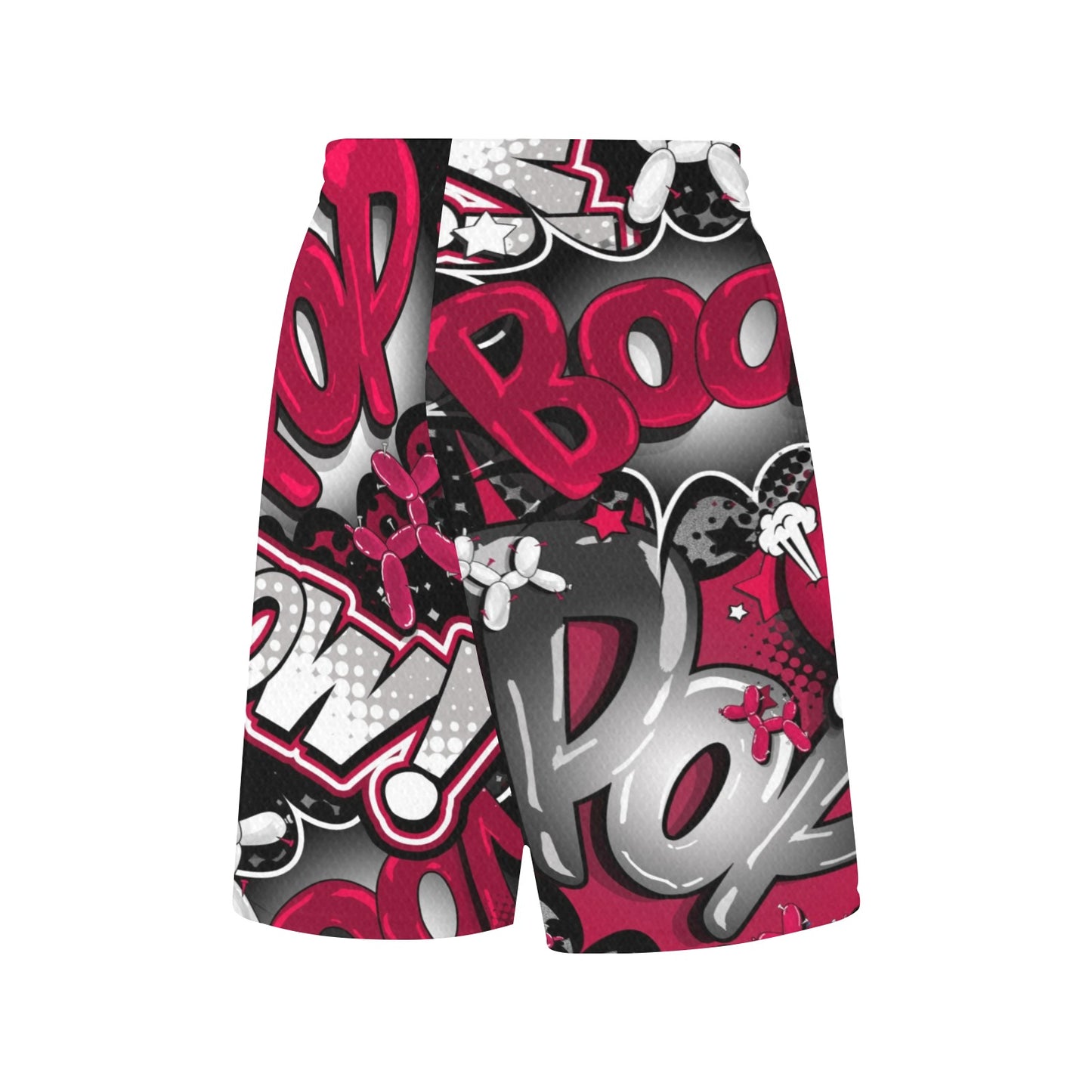 JImmy BOOM! Red and Black balloon twisting shorts