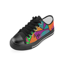 Load image into Gallery viewer, Colourful Black Dog - Women&#39;s Sully Canvas Shoes (SIZE 6 - 10)