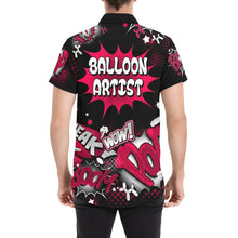 Load image into Gallery viewer, Balloon Artists shirt for professional balloon Twisters Black, red and white