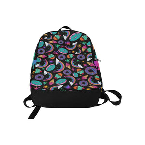 Fun Cartoon backpack with rainbows and desserts