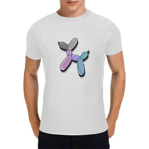 Pastel Rainbow Dog - Classic Men's T-Shirt on White