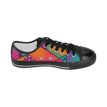 Load image into Gallery viewer, Colourful Black Dog - Women&#39;s Sully Canvas Shoes (SIZE 6 - 10)
