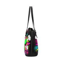 Load image into Gallery viewer, comic style balloon dog tote bag, made from synthetic leather - Black