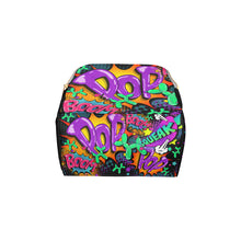 Load image into Gallery viewer, Leaky Squeaky BOOM! on Black - Banksy Backpack