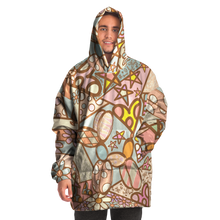 Load image into Gallery viewer, Pastel Patchwork Pup Balloon Dog Cozy Blanket Hoodie