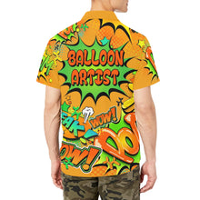 Load image into Gallery viewer, Party shirt for Balloon Twisters and Entertainers in orange and green