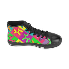 Load image into Gallery viewer, Retro Dogs - Women&#39;s Sully High Tops (SIZE 11-12)