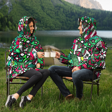 Load image into Gallery viewer, Camping Christmas Hooded Blanket Balloon Dog Apparel