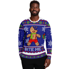 Load image into Gallery viewer, Bite Me - Ugly Christmas Sweater