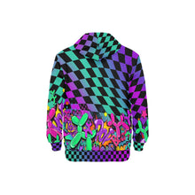 Load image into Gallery viewer, Hoodie for balloon Twisting Teal, Purple and Black