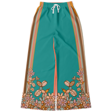 Load image into Gallery viewer, Blue and Peach Flared Track Pants for balloon artists