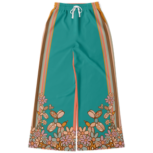 Blue and Peach Flared Track Pants for balloon artists