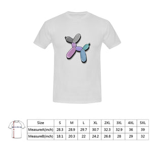 Pastel Rainbow Dog - Classic Men's T-Shirt on White