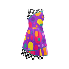 Load image into Gallery viewer, Spotted and checkered dress for clowns, balloon artists and entertainers