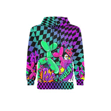 Load image into Gallery viewer, Balloon Twister Clothing Hoodie Purple and teal