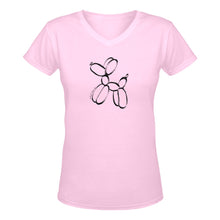 Load image into Gallery viewer, Balloon Twisting T-Shirt Pale Pink with balloon dog