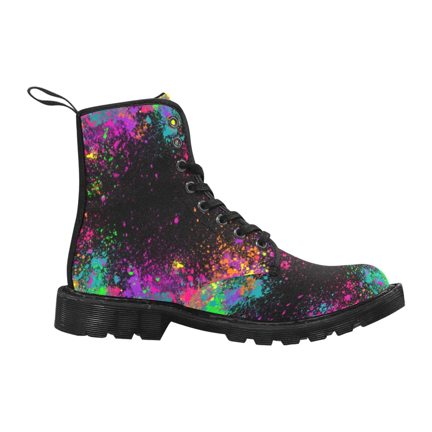 Durable and stylish paint splatter boots