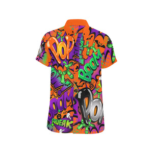 Orange Halloween Shirt with Balloon Dog 