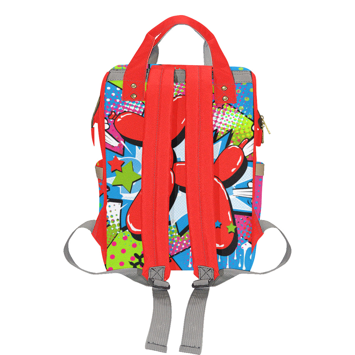 Red Balloon Dog - Banksy Backpack
