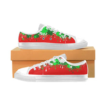 Load image into Gallery viewer, Christmas Paint - Men&#39;s Sully Canvas Shoe (SIZE 6-12)