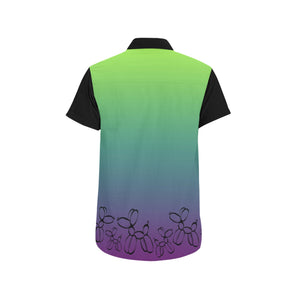 Nuclear Kermit Black Sleeves - Nate Short Sleeve Shirt (Small-5XL)