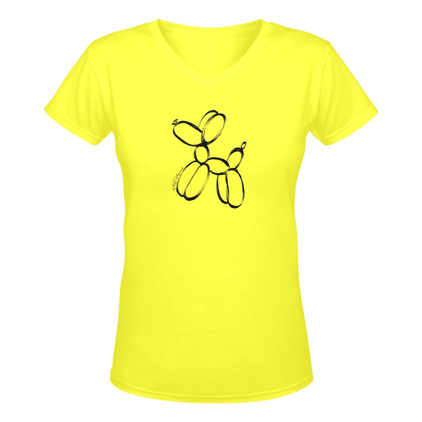 Yellow Balloon Dog T-Shirt