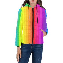 Load image into Gallery viewer, Rainbow - Women&#39;s Padded Cozy Jacket