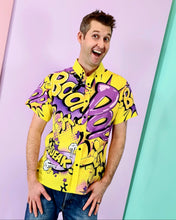 Load image into Gallery viewer, Yellow and Purple Balloon Twisting Shirt
