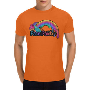 Face painting t-shirt for men Orange