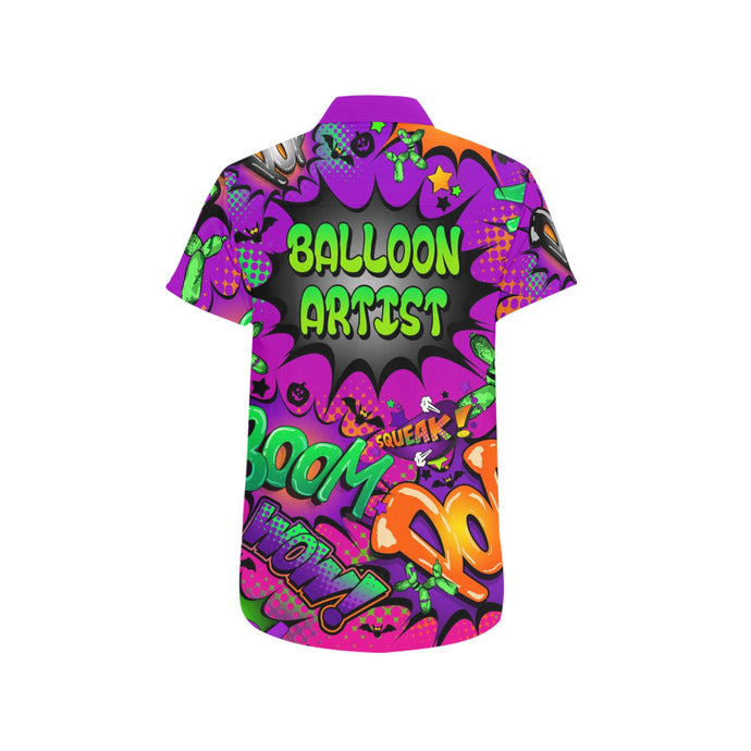 Balloon twisting shirt for Halloween Purple and Pink