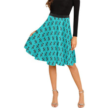 Load image into Gallery viewer, Balloon Dog Mirage on Teal - Catie Circle Skirt (XS-3XL)